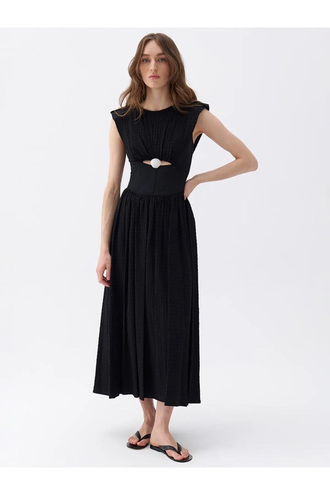 New Nocturne Seashell Accessorized Cut-Out Dress Size Small EU 36