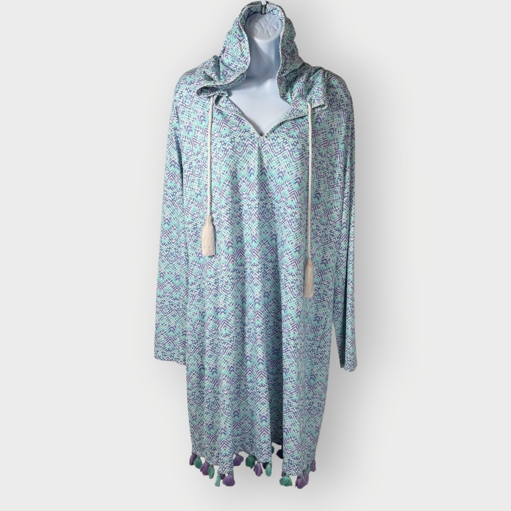 NEW | Cabana Life Naples Coverluxe Hooded Cover Up | 2X | UPF 50+ Beachy Resort