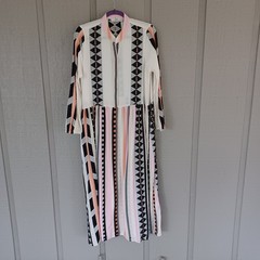 Anthropologe Devotion Twins Long Sleeve Dress Size M Women Boho Cotton Pockets