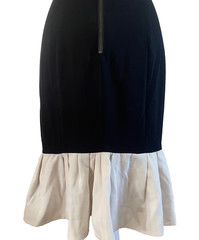 Roksanda Ilincic Dress Size 8 Black Edition Black Fishtail Short Designer Work