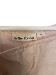 Roller Rabbit Lorena Linen Shift Dress Dusty Pink Boat Neck Lined Medium M