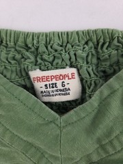 Free People Dress A-Line Straps Green Silk Linen Mini Size 6