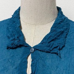 USED ME ISSEY MIYAKE CRINKLE PLEATED COLLAR TOP ARCHIVE GOOD