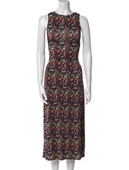 Tanya Taylor Octavia Maxi Dress Large Open Back Multiway Bow Tie Back Colorful
