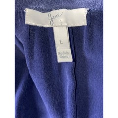 Joie Almarie Flutter Sleeve Silk Navy V-Neck Dress Large