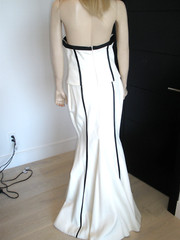 NEW $3K GLAMOUROUS JOHN PAUL ATAKER 2PC BUSTIER SEQUIN DRESS GOWN 6