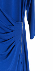Express Royal Blue Ruched Side Zipper Sheath Dress Size Small NWOT