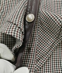 Bubbles Check Long Dress Brown F Used
