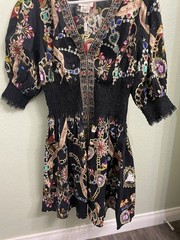 Camilla x Disney Snow White V-Neck Smocked Waist Mini Dress Size M