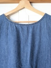 Seasalt Cornwall Book Seller Denim Sleeveless Front Pocket Pinafore Dress 18