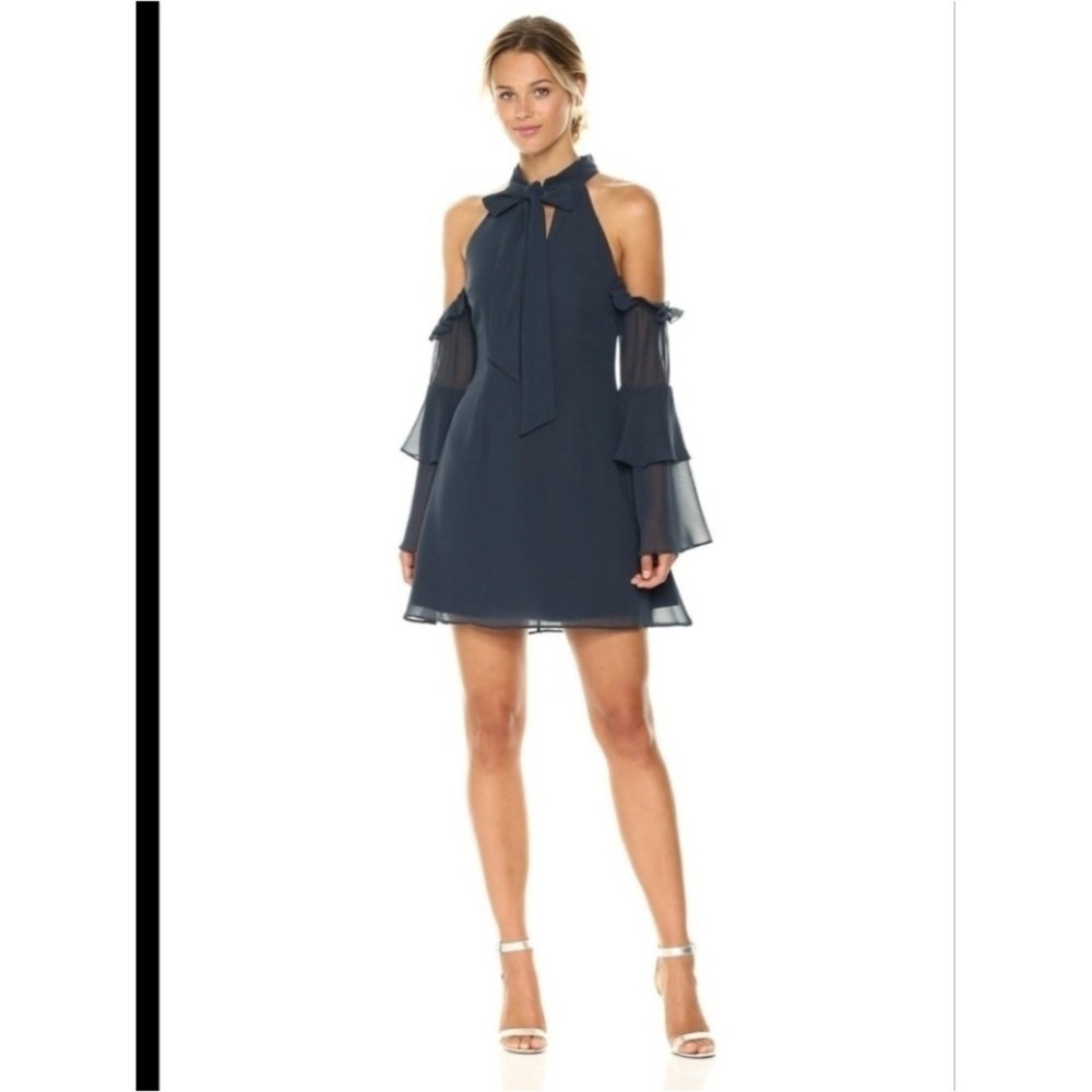 Keepsake Twilight Dreams Cold Shoulder Minidress size xs