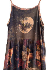Market of Stars Boheme Messenger Joan of Arc Maxi Slip Dress S/M Junk Gypsy