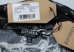 Disturbia Women&rsquo;s Merunicorn Enchanted Forest Shirt Dress JL3 Black Size 12 NWT