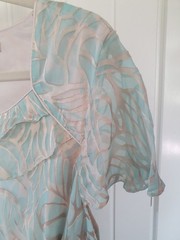 Authentic Vintage Jacques Vert Silk Blend Devoré Midi Dress | Size UK 18 |…
