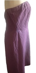 American Eagle Strapless Dress, Size 12, 100% Cotton, Lined, Side Zipper, Plaid