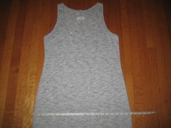 NEW Lou & Grey Maxi Tank Dress Sz M Soft Gray Back Slit Minimalist Modal