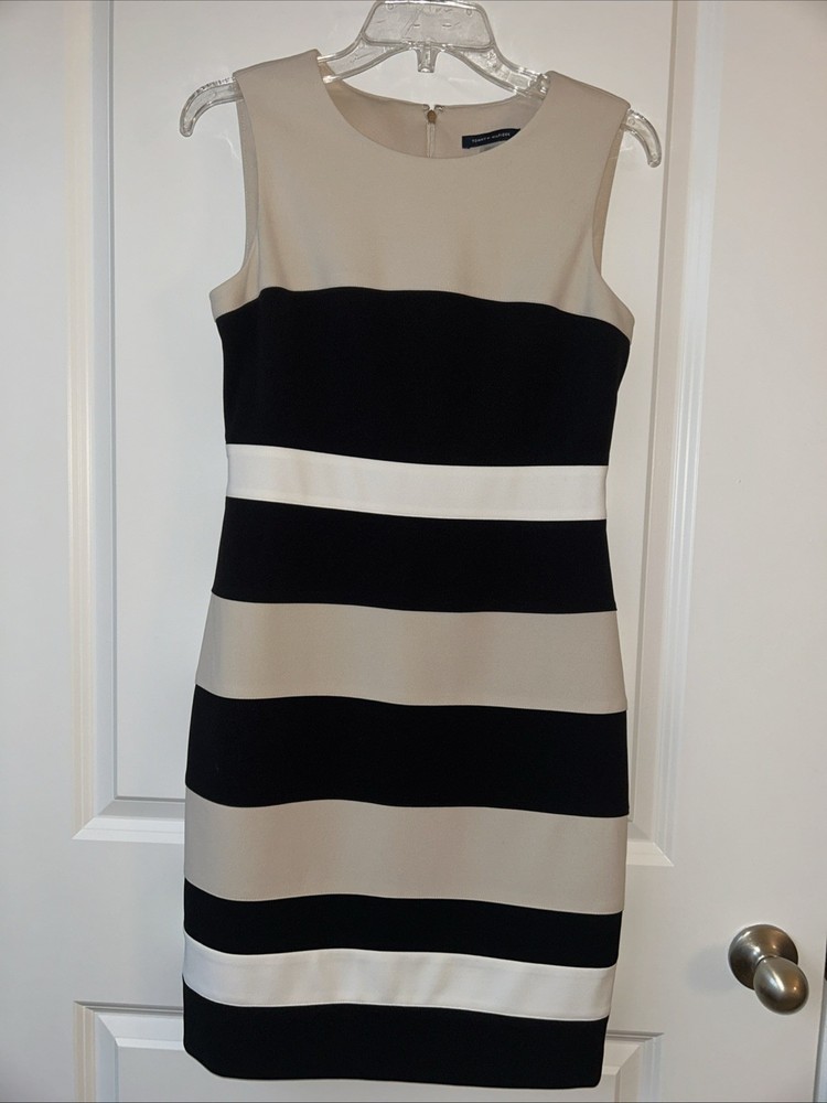 Tommy Hilfiger Colorblock Sheath Dress Ballerina Pink / Sky Captain / Ivory 4