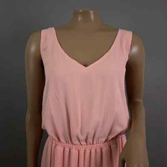 Show Me Your Mumu Dress Women L Kendall Maxi Frosty Pink Crisp Wedding NWT