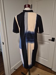 R&M By RM Richards V-neck Stand Up Collar Stretch Dress Sz 16W