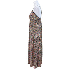 J For Justify XL Ditsy Micro Floral Slit Maxi Spaghetti Strap Dress Cottagecore