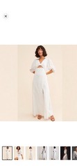 Anthropologie Hutch Eyelet Cutout Maxi Dress