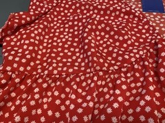 NWT Women&rsquo;s Size 3XL (Fits Like a 1X) Red & White Floral Dress by Floerns