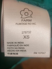 FARM Rio 100% cotton 3d flower straps, Teal, Pink & Orange Floral Midi Dress