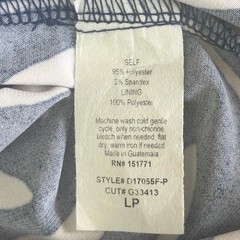 Gilli Wms LP Navy White Boho Chic Abstract Zebra Print Halter Maxi Dress NWT