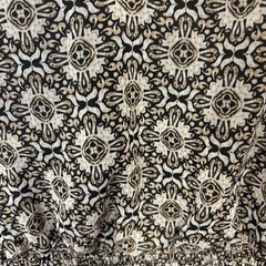 1State Paisley Printed V Neck Ruched Metallic Thread Boho Midi Dress Modest Sz S
