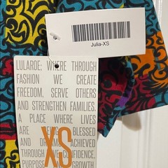 LuLaRoe Julia Form Fitting Abstract Design Midi Dress Size XS