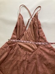 Lulus Dress New W/Tags Size M Jrs Dusty Rose Mini Sundress Hand Wash Only Pretty