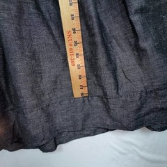 Zara Basic Black Light Denim Wash Tie Waist Dress Size Large