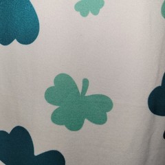 Shamrock, Clover, St. Patrick’s Day Green And White Dress Size Large NWOT