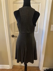 Datiani Women Black Simmering Party Dress Flare Bottom Size 6 V Neck Sleeveless