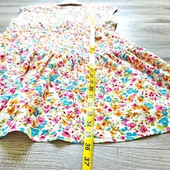 Kori Sage Combo Dress Mini Elastic Shirring V-Neck Sleeveless Lined Floral