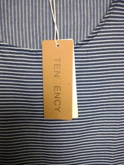 Tendency Blue Pinstripe Pullover Dress XL NWT New With tags
