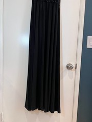 JS Boutique Black Halter Maxi Gown Sequin Empire Waist Keyhole Evening Dress 4