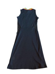 Jaded London Black Bodycon Dress Cutout Mesh Rainbow Collar Size Small NWT