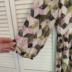 J.Crew Lurex Chiffon Patchwork Midi Dress Metallic Floral Sz 4 Cottagecore Boho