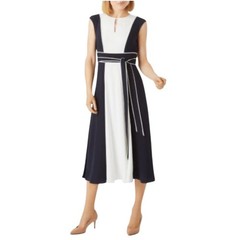 HOBBS LONDON Rae Color-Blocked Midi Dress Size 8