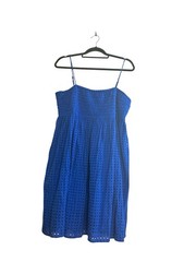 NWT Rewind Royal Blue Eyelet Sundress 100% Cotton Adjustable Straps Size XXL