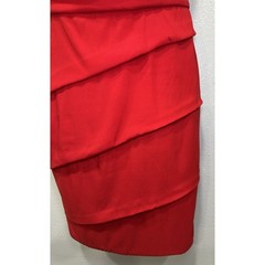 Maria Bianca Nero Mini Dress Medium Red Silk Lining Halter Evening Party Rushed