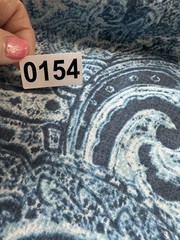 J.Jill 3X Sleeveless Shift Dress Pockets Indigo Blue White Coastal Paisley Linen
