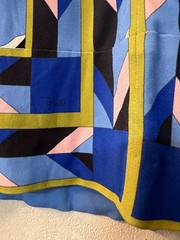 NWT authentic Emilio Pucci blue sleeveless mini dress US size 4 silk