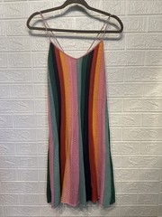 Anthropology Farm Rio Women’s Size Medium dark Dress Rainbow Pride Summer