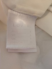 LOVER The Label Watercolour Flutter Mini Dress Floral Chiffon Ruffle AU 8 US 4