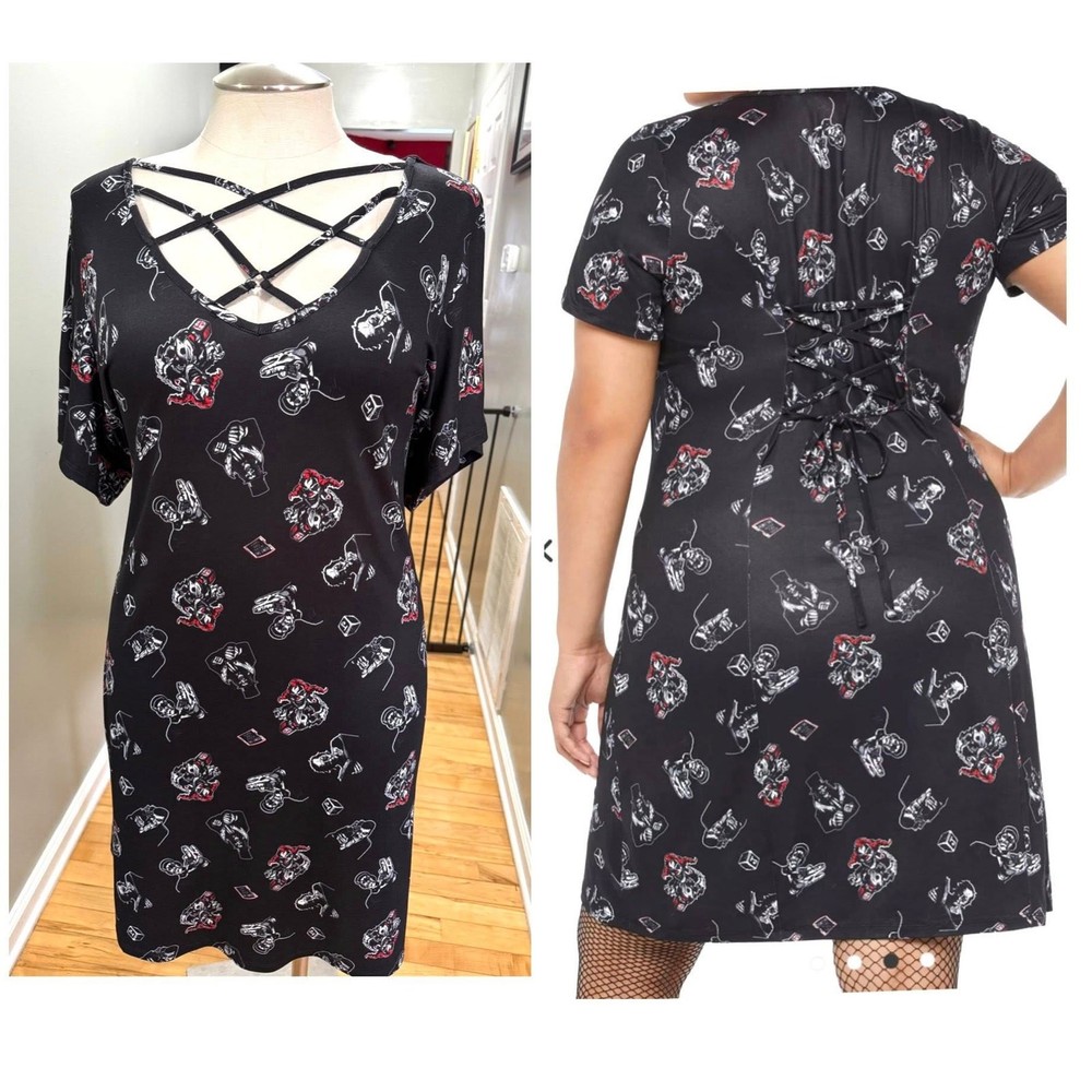Hot Topic Universal Studios Halloween Horror Nights Dress Plus Size 4 (4X 26)