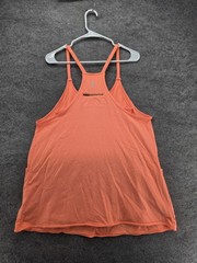 FP Movement Dress Womens S Orange Scoop Neck Strappy Sleeve Lined
