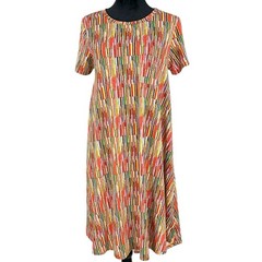 LuLaRoe Dress Women’s M Simply Comfortable Orange Blue Green Yellow Pink Red