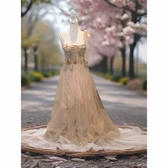 Womens Pink Tulle A-Line Formal Gown Corset Bodice One Shoulder Bow Size M